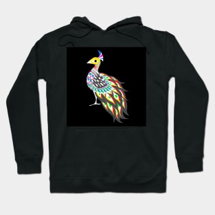 peacock bird in phoenix mariachi ecopop Hoodie